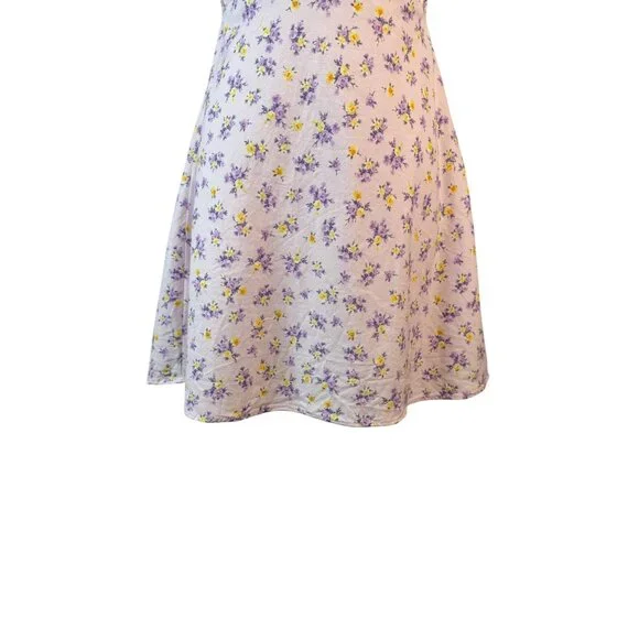 Strappy Small Back Mini Dress Pink/Purple Fully Lined Sweetheart Neckline - Picture 12 of 12